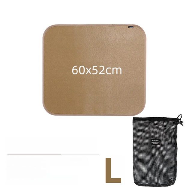 60 x 52 CM L Size Fireproof Outdoor Mat with Storage Bag