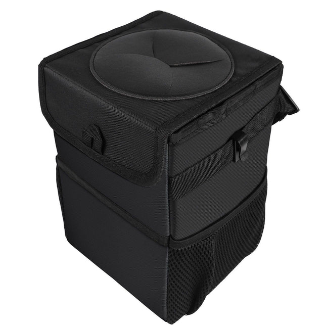 Waterproof Foldable Car Trash Can and Organiser with Dual Side Pockets & Odour Control V888-ELOSUNG49927