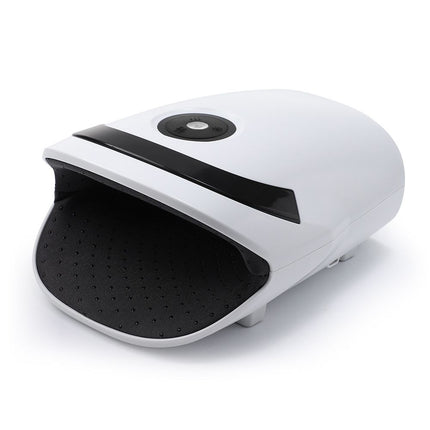 White Portable Electric Hand Massager - USB-C Rechargeable, Airbag Compression, Graphene 42℃ Constant Heating & 5 Levels Intensity for Everyday Use and Arthritis Carpal Tunnel Relief