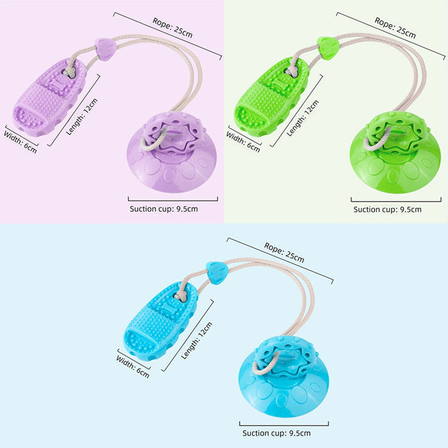 3-Piece Set (Blue Purple Green) Slipper-Shaped Dog V888-ELOSUNG50034 in Blue / Green / Purple