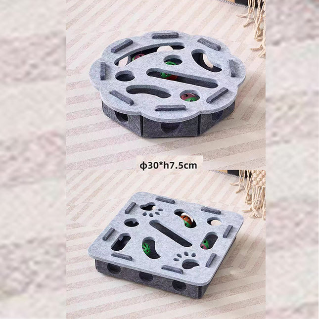 2-piece Grey cat toy set-featuring square and flower shapes-is an excellent choice for V888-ELOSUNG50036