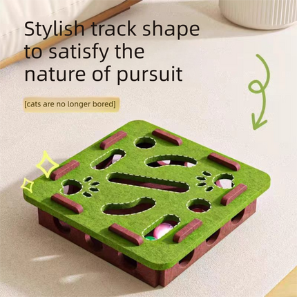 2-piece White cat toy set—featuring square and flower shapes—is an excellent choice for feline entertainment and relaxation. It also serves as a fun maze for kittens and pets, and includes six bells.
