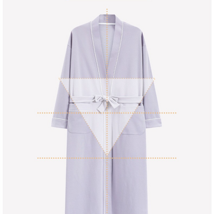 Pink  XL size Women's Cotton Robe — Autumn/Winter Bathrobe & Morning Gown | Long Sleeve, Mid-Length, Plus Size | Loose, Comfortable, and Machine Washable | Suitable for All Seasons