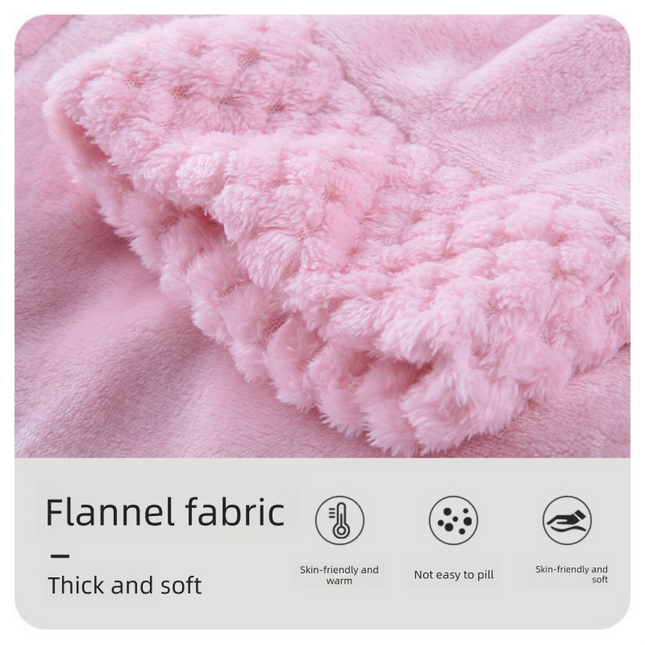 Pink 2XL size Plush Flannel Robe for Couples – product detail