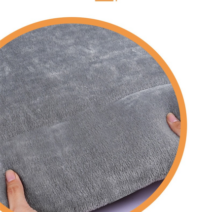 Grey S size Plush Flannel Pet Bed with Removable Sponge - Waterproof, Extra Wide & Thickened, Soft Four Seasons Pet Sleeping Mat for Dogs and Cats