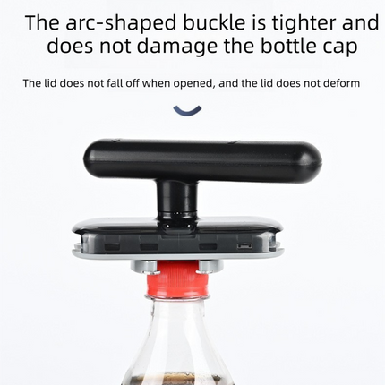 2 pack Black Creative Multi-Functional ABS Can and Bottle Opener - Non-Slip, Effort-Saving Jar Lid Opener for Home Kitchen Use