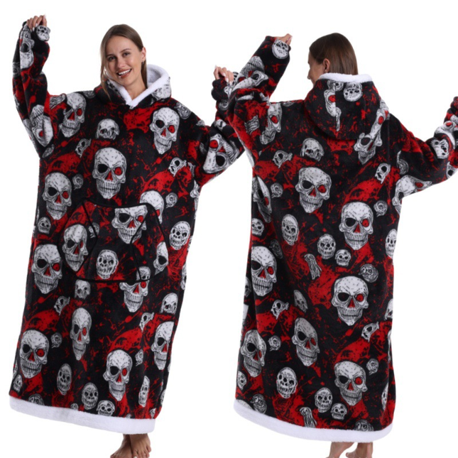 Festive Pumpkin Style Oversized Hooded Blanket for – product detail