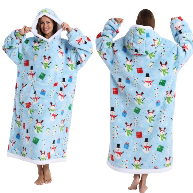 Blue Christmas Edition Oversized Hooded Blanket for V888-ELOSUNG50123