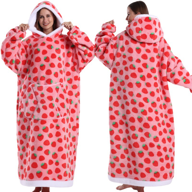 Grey Pumpkin Style Oversized Hooded Blanket for – product detail