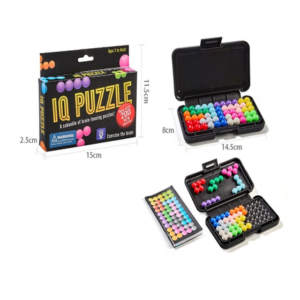 Black rectangle Magic Beads 3D Puzzle