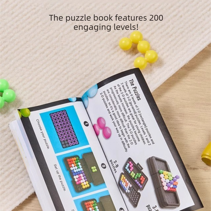 Black rectangle Magic Beads 3D Puzzle – hardware detail
