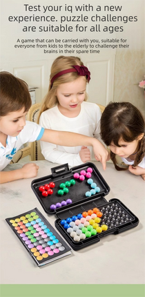 Black rectangle Magic Beads 3D Puzzle – product perspective