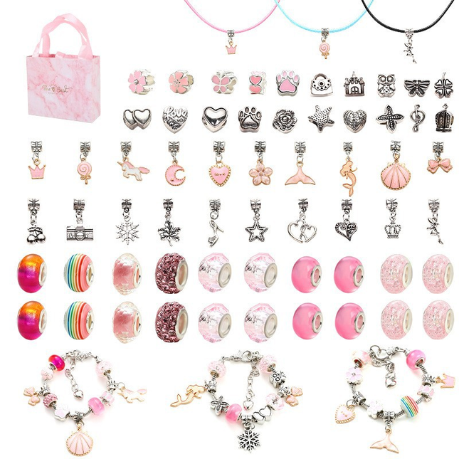 120-Piece Colorful Craft Set (Includes Beads Charms and Storage Case) – product detail