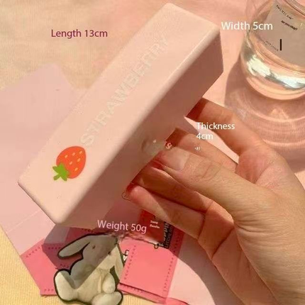 Strawberry Super Wet Soft Milk Bar Squishy Toy, Slow Rising PU Stress Relief Squeeze Stick, Ultra Soft Finger Sucking Decompression Toy,  Fidget Sensory Toy