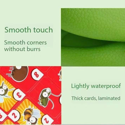 4 Player  Frog Tongue Game Lizard Mask Card Battle Family Board Game Parent-Child Interactive Party Game Silicone Material 4+ Years Educational Toy Memory Challenge