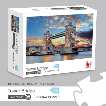 1000 piece  Jigsaw Puzzle for Adults - Landscape Cityscape Art, Premium Quality Paper Cardboard, 70x50cm Finished Size, Stress Relief Brain Game Gift for Ages 14+ 【Vincent van Gogh】