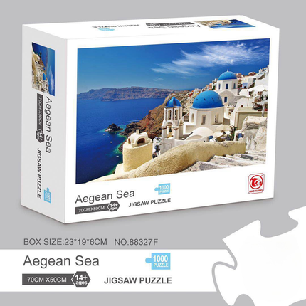1000 piece  Jigsaw Puzzle for Adults - Landscape Cityscape Art, Premium Quality Paper Cardboard, 70x50cm Finished Size, Stress Relief Brain Game Gift for Ages 14+ 【starry sky】