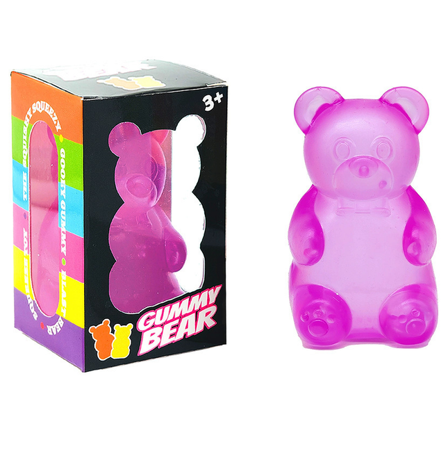 Purple Candy Gummy Bear Squishy Stress Relief V888-ELOSUNG50259