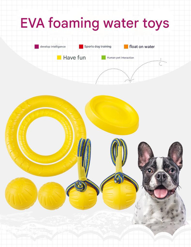 4-Piece Big Dog EVA Floating Dog Ring Toy – product detail