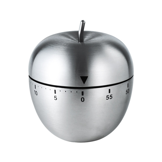 Apple Shape Stainless Steel Kitchen Timer Mechanical Cooking V888-ELOSUNG50295