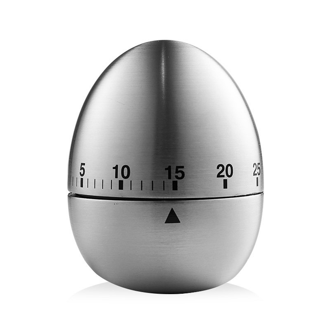 Egg Shape Stainless Steel Kitchen Timer Mechanical Cooking V888-ELOSUNG50296
