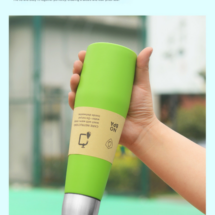 Black Premium 304 Stainless Steel Vacuum Insulated Water Bottle - 532ml Large Capacity Sports Flask with 12-24 Hour Thermal Retention, Leak-Proof Portable Travel Mug for Gym, Office, Car and Outdoor Activities