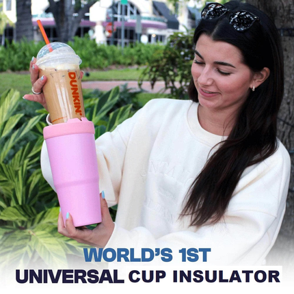2-piece Grey and Blue 30oz Stainless Steel Tumbler with Universal Cup Insulator - Double Wall Vacuum Insulated Coffee Cup, Cup Holder Friendly, Keeps Drinks Cold for 12 Hours