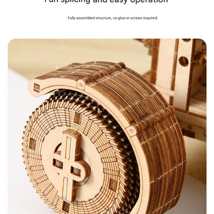 3D Wooden Puzzle Lunar Rover Model Kit - DIY Space Exploration Vehicle