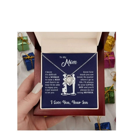 Gold-colored Necklace Gift Box Set Eternal Star Three-Leaf Clover Necklace - Mother's Day Gift, Comes with Free Gift Box - Mother's Day Jewelry Gift