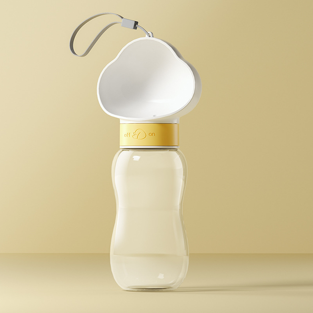 White 600ml Portable Dog Water V888-ELOSUNG50416