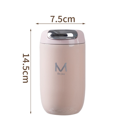 Pink Premium 316 Stainless Steel Coffee Tumbler - 350ml Vacuum Insulated Travel Mug with Sip Lid, Leak-Proof Egg Shape Design, Hot & Cold Beverage Cup for Office Commute Outdoor Gift