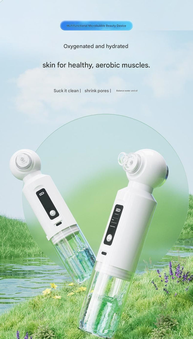 White Heated Micro-Bubble Blackhead Remover Vacuum Pore – product detail