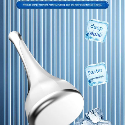 White Flat-Surface Ice  Cold Therapy Facial Tool - Mini Ice Hammer Cryo Stick for Pore Shrinking Skin Soothing Sunburn Relief - Reusable ABS+PC Cooling Massager
