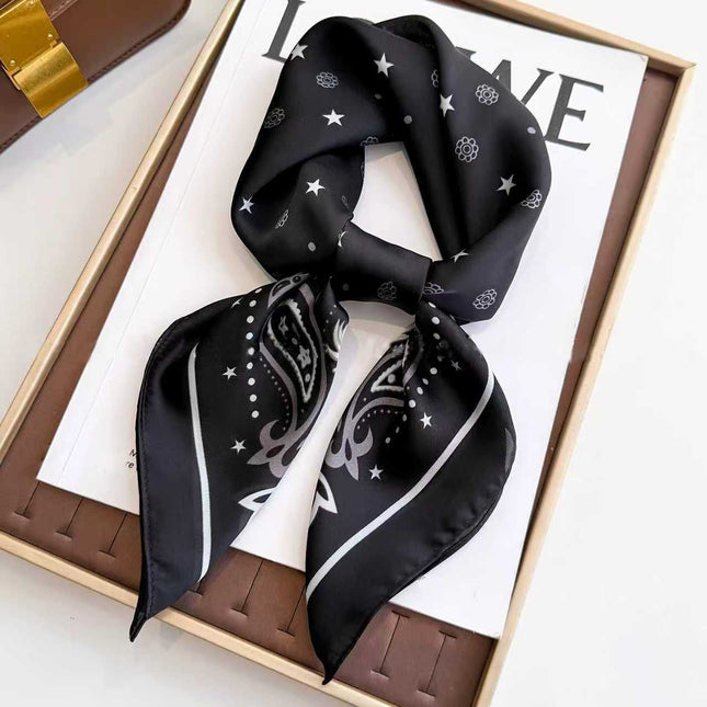 Black Women's 70cm Square V888-ELOSUNG50476