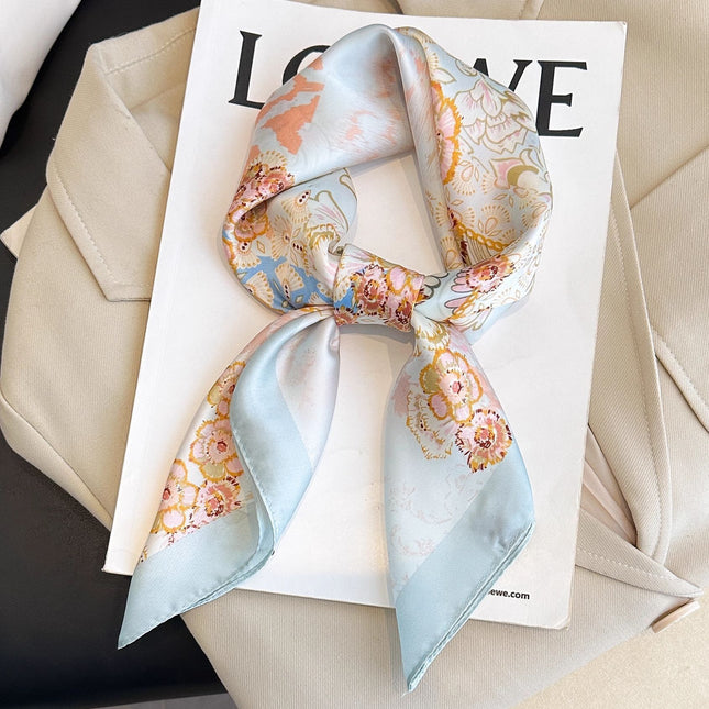 Bohemian Blue Women's 70cm Square V888-ELOSUNG50479
