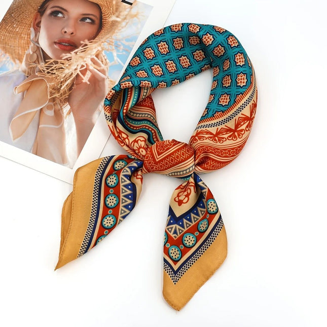Bohemian Blue Women's 70cm Square – product detail