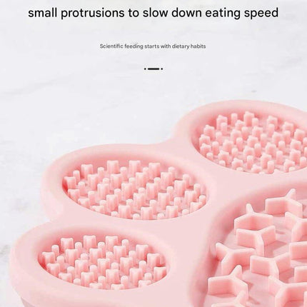 Light Yellow Silicone Slow Feeder Lick Mat for Dogs and Cats - Paw Shaped Non Slip Pet Bowl with Suction Cups - BPA Free, Dishwasher Safe, Freezer Safe, Anxiety Relief, Easy Clean, 20x17cm - Pink, Brown, Yellow