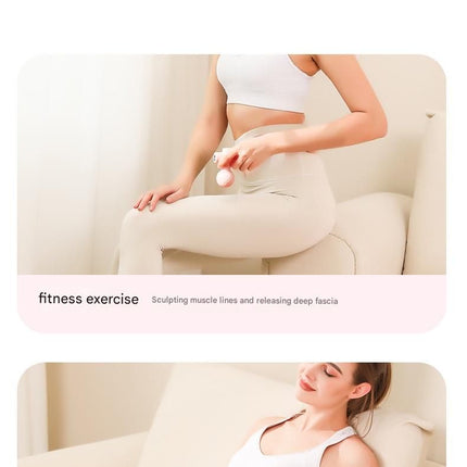 Black Mini Massage Gun - Pocket-Sized Deep Tissue Percussion Massager with 4 Speeds, 7mm Amplitude, 12KG Force, USB-C Rechargeable - Ultra Quiet, 68.7g Lightweight for Muscle Recovery, Travel, Office