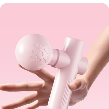 Pink Mini Massage Gun - Pocket-Sized Deep Tissue Percussion Massager with 4 Speeds, 7mm Amplitude, 12KG Force, USB-C Rechargeable - Ultra Quiet, 68.7g Lightweight for Muscle Recovery, Travel, Office