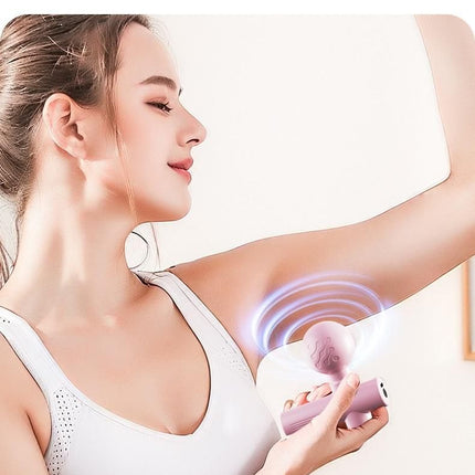 Green Mini Massage Gun - Pocket-Sized Deep Tissue Percussion Massager with 4 Speeds, 7mm Amplitude, 12KG Force, USB-C Rechargeable - Ultra Quiet, 68.7g Lightweight for Muscle Recovery, Travel, Office