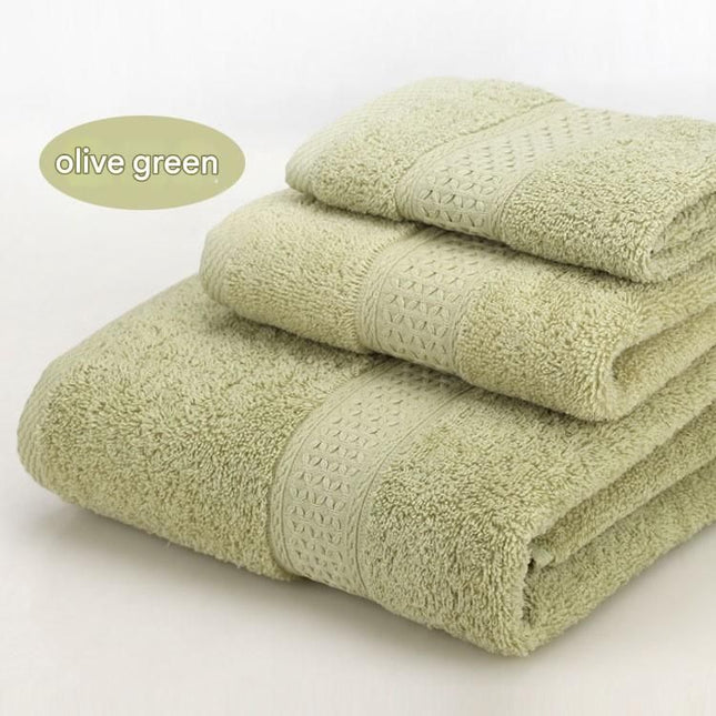 3-Piece Olive Green Towel V888-ELOSUNG50630