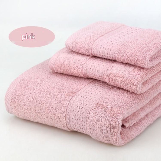 3-Piece Pink Towel Set
