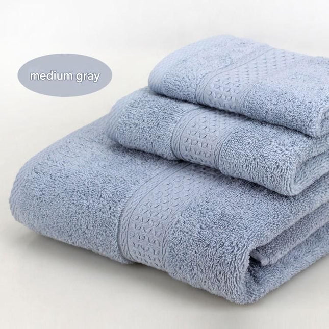 3-Piece Medium Gray Towel V888-ELOSUNG50636