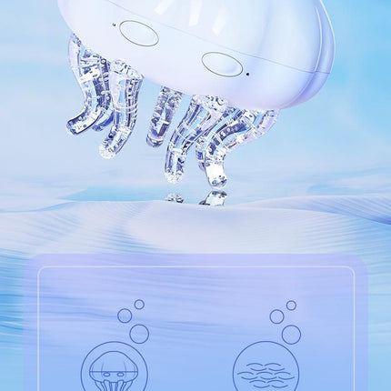 Jellyfish Ocean Wave Projector Night Light - USB Powered with Remote Control, 2 Timer Settings, Dual Mode Projection and Night Light, Romantic Bedroom Decor, Kids Gift