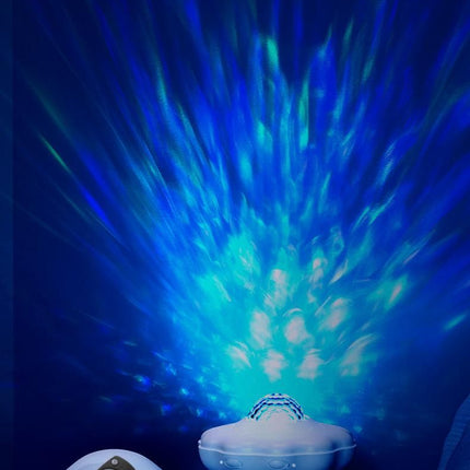 Jellyfish Ocean Wave Projector Night Light - USB Powered with Remote Control, 2 Timer Settings, Dual Mode Projection and Night Light, Romantic Bedroom Decor, Kids Gift