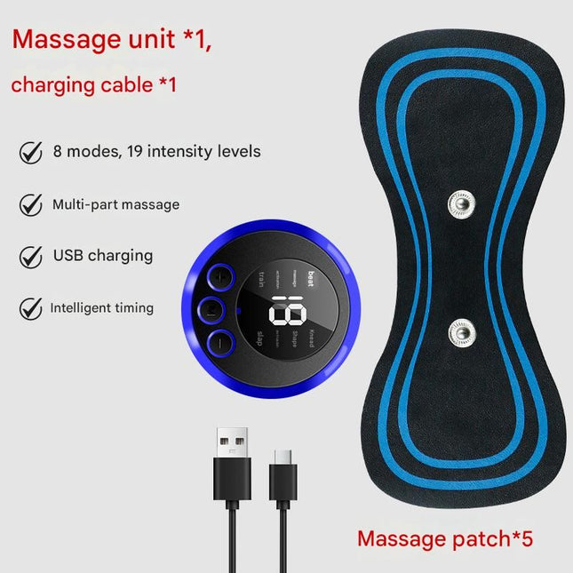 7-pack Black and Blue Mini Massage V888-ELOSUNG50650 in Black, Blue