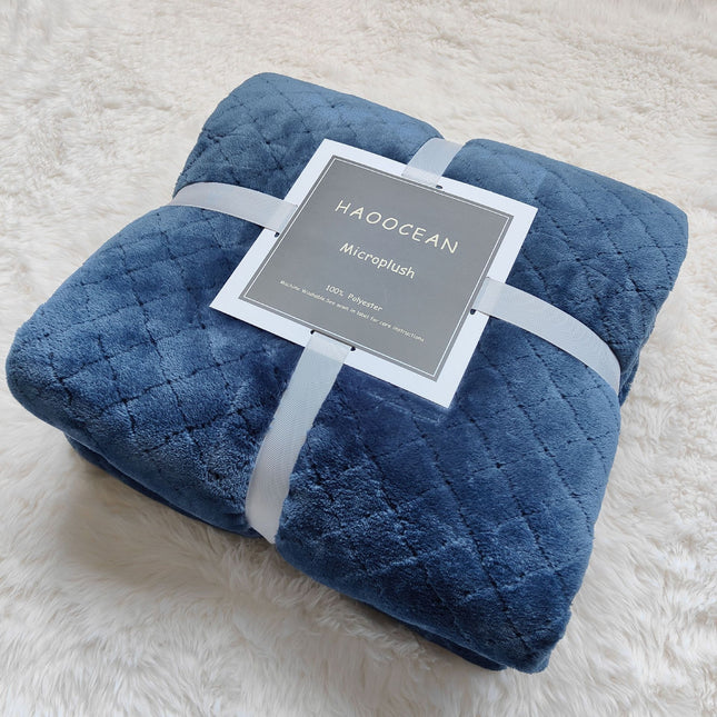 Blue 70 100cm Flannel Fleece Blanket