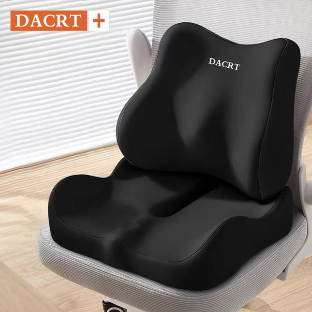2-piece Black Ergonomic Memory Foam Seat Cushion with Lumbar V888-ELOSUNG50720