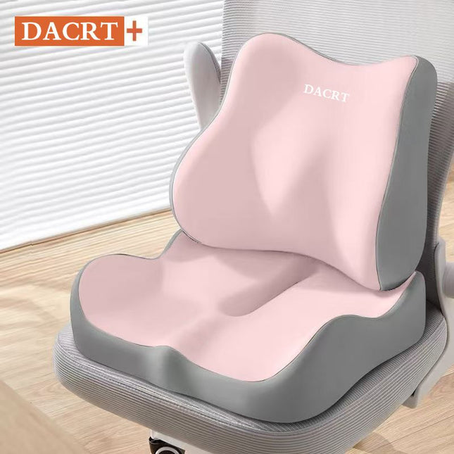 2-piece Pink Ergonomic Memory Foam Seat Cushion with Lumbar V888-ELOSUNG50721