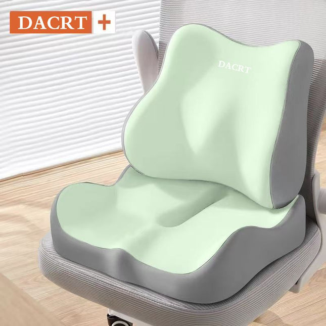 2-piece Green Ergonomic Memory Foam Seat Cushion with Lumbar V888-ELOSUNG50722